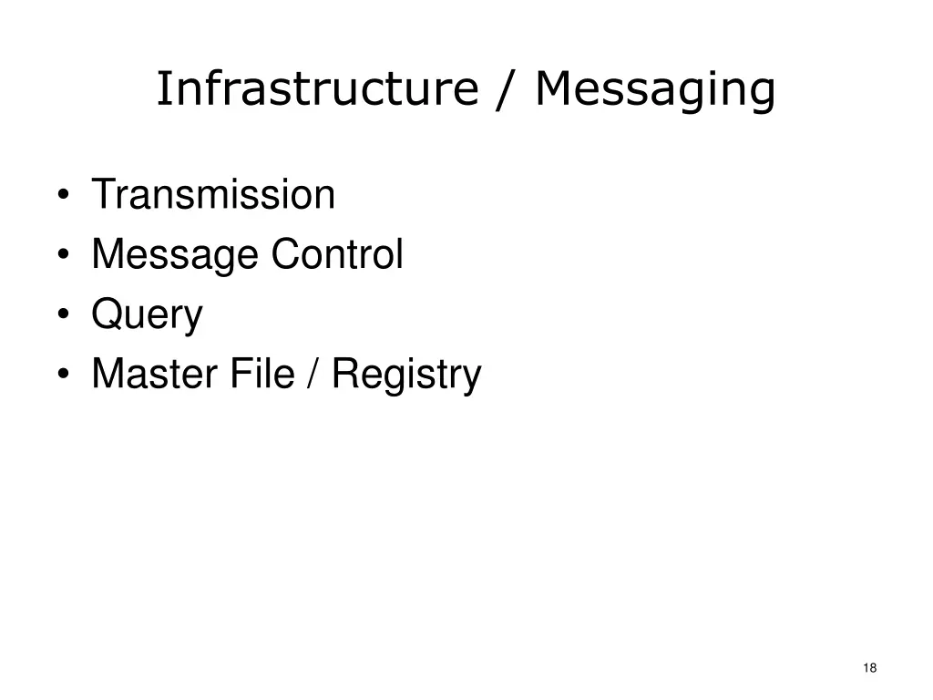 infrastructure messaging
