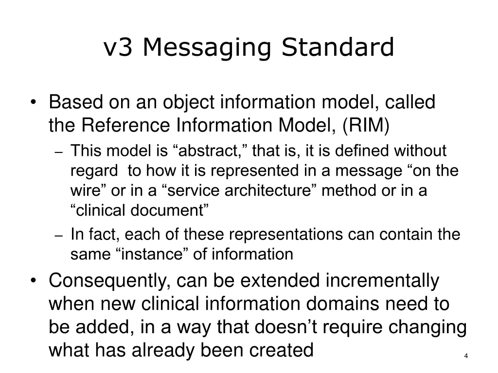 v3 messaging standard