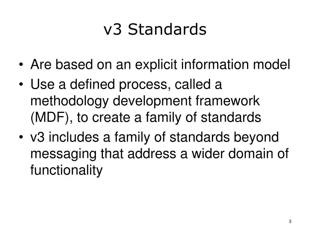 v3 standards