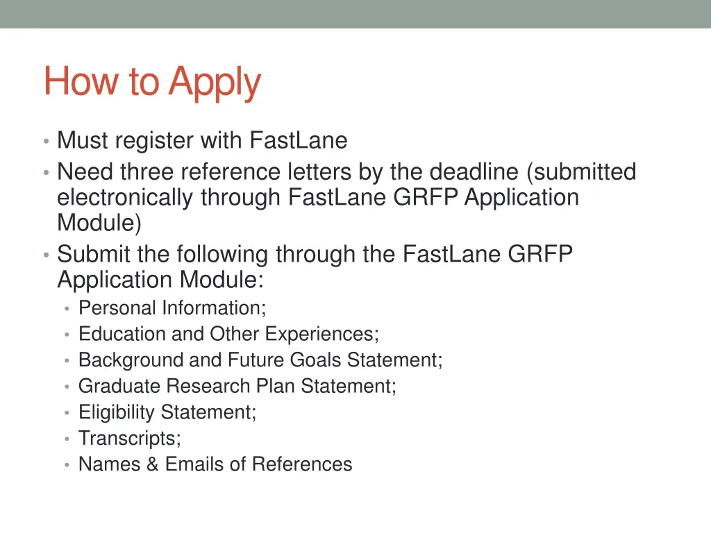 how to apply