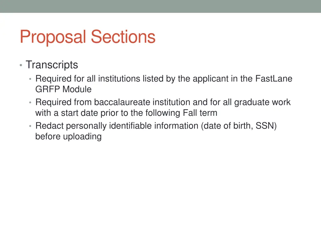proposal sections 1