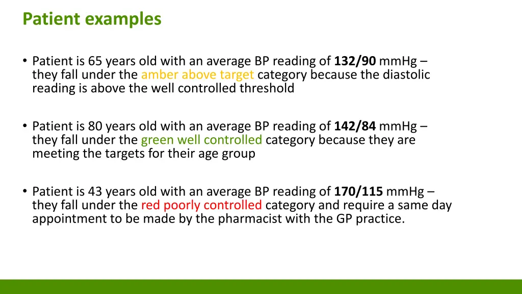 patient examples