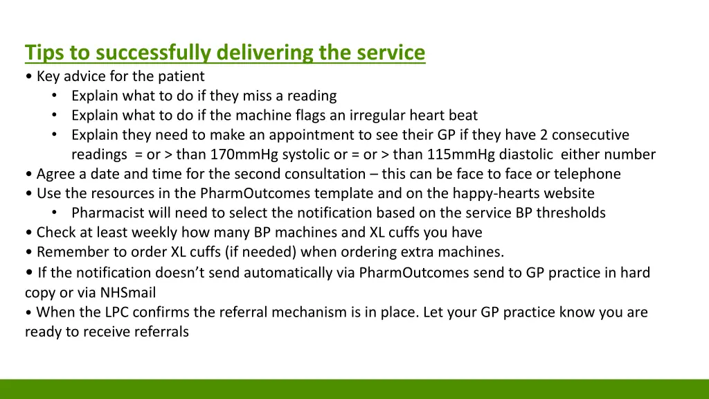 tips to successfully delivering the service 1