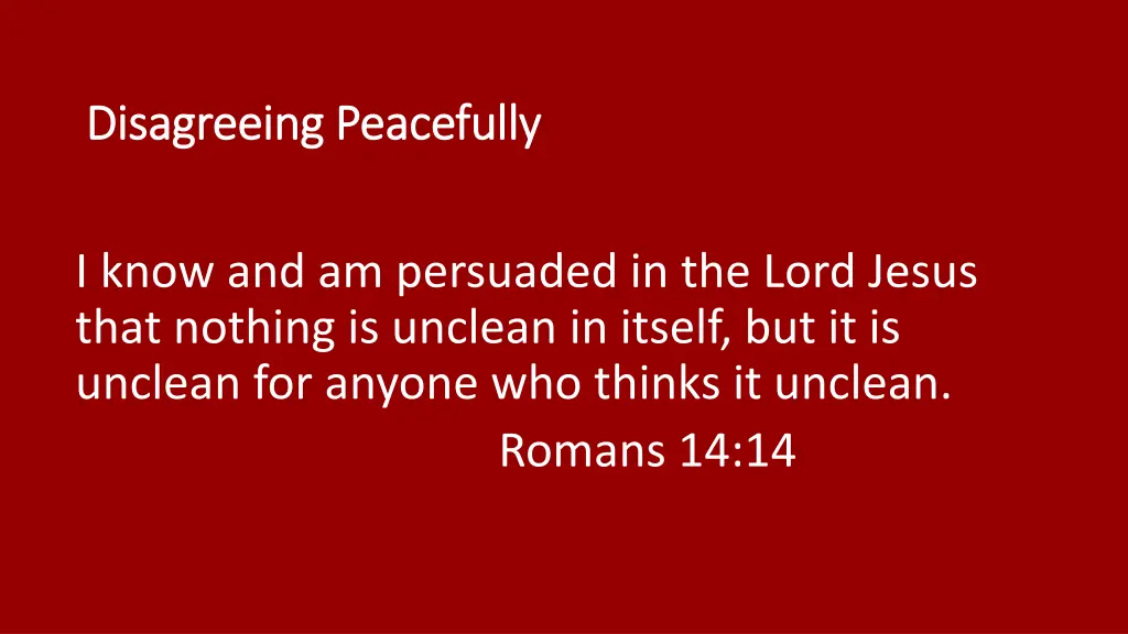 disagreeing peacefully disagreeing peacefully