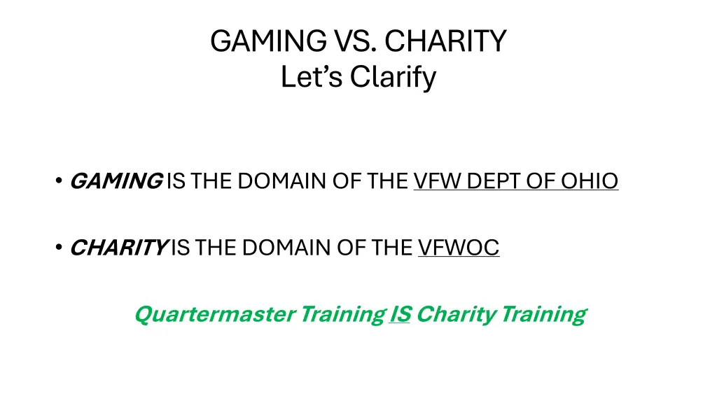 gaming vs charity let s clarify