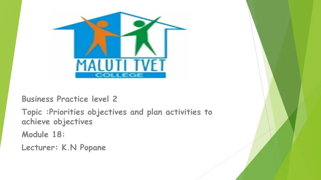 business practice level 2 topic priorities