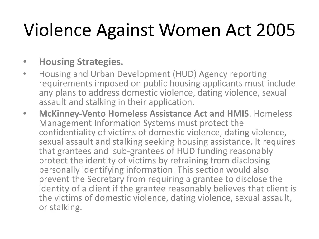 violence against women act 2005