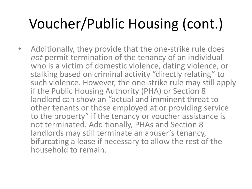 voucher public housing cont