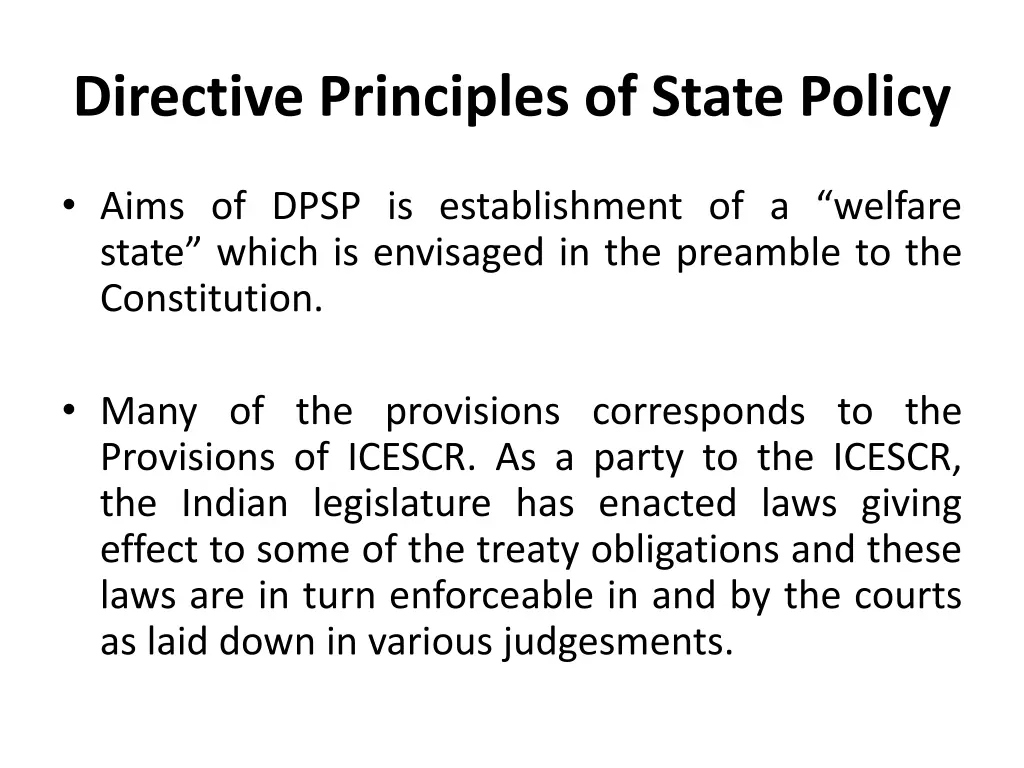 directive principles of state policy