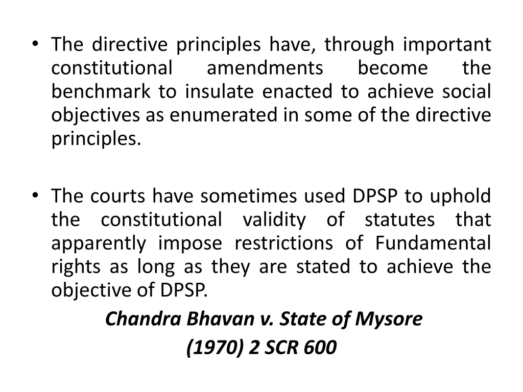the directive principles have through important