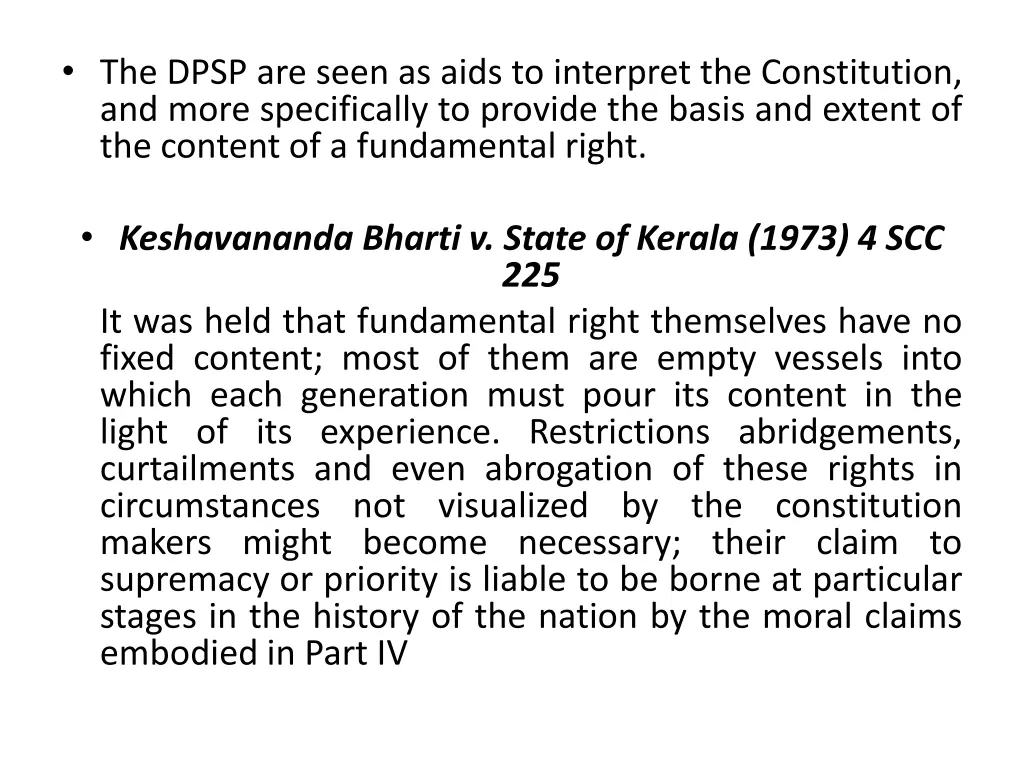 the dpsp are seen as aids to interpret