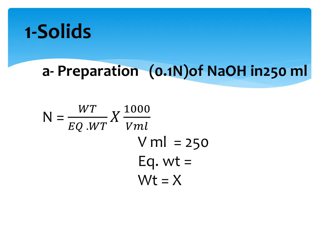 1 solids