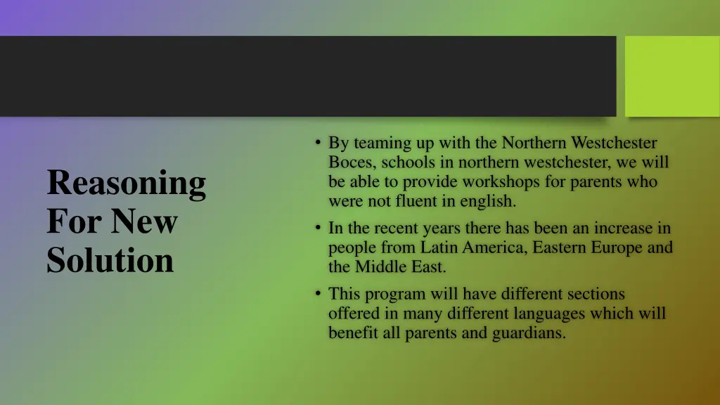 by teaming up with the northern westchester boces