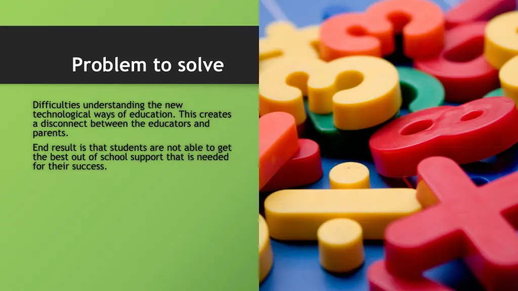 problem to solve