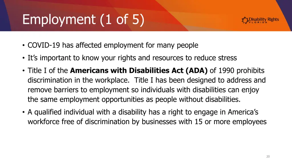 employment 1 of 5