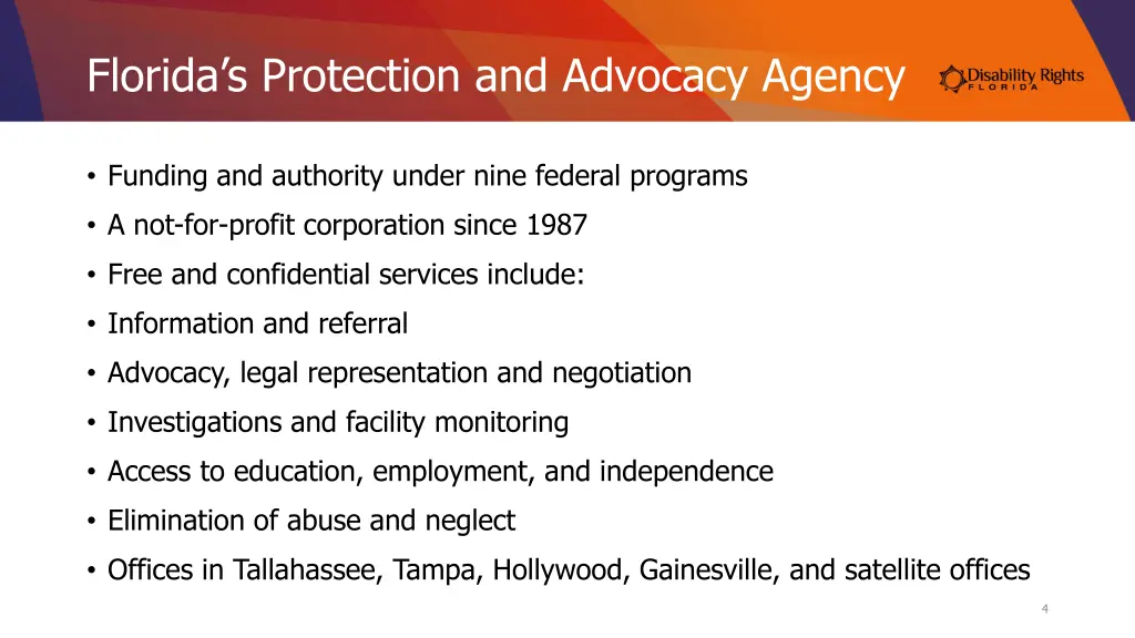 florida s protection and advocacy agency