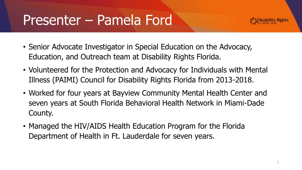 presenter pamela ford