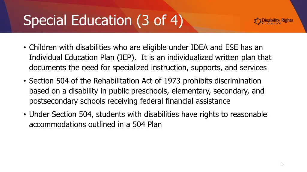 special education 3 of 4