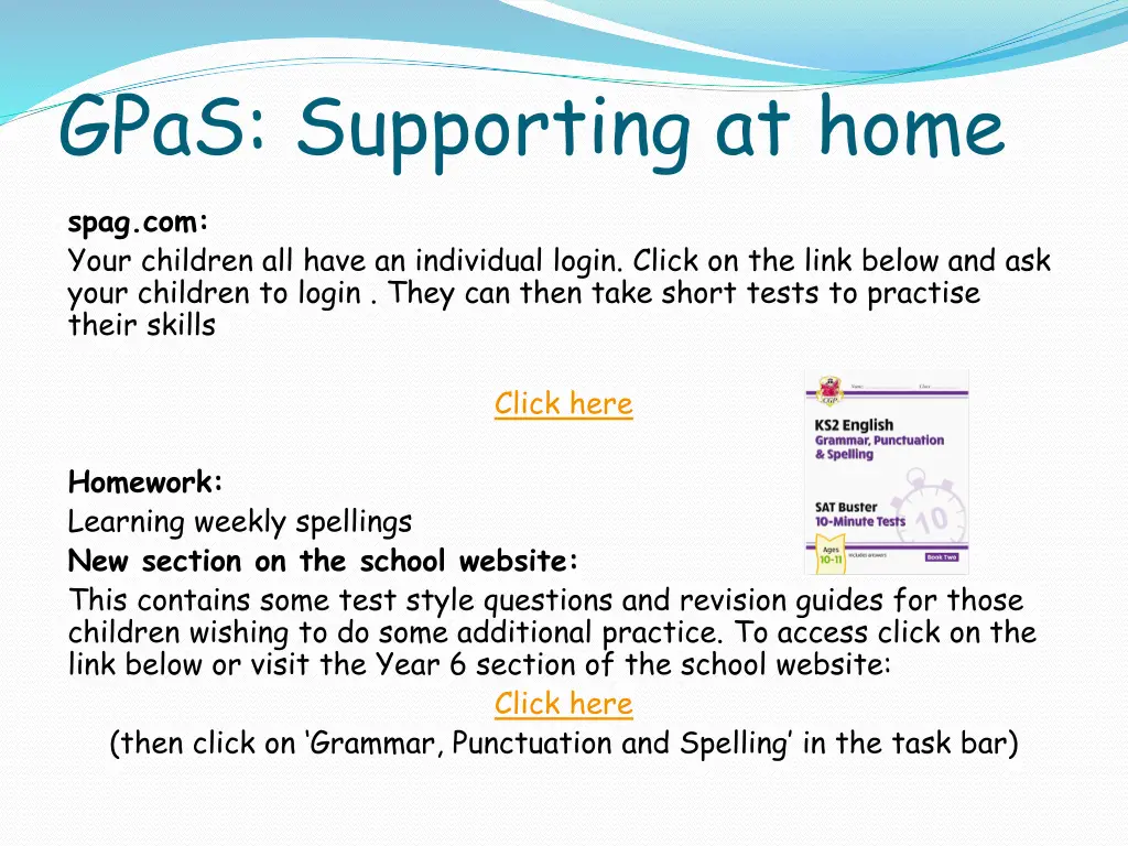 gpas supporting at home