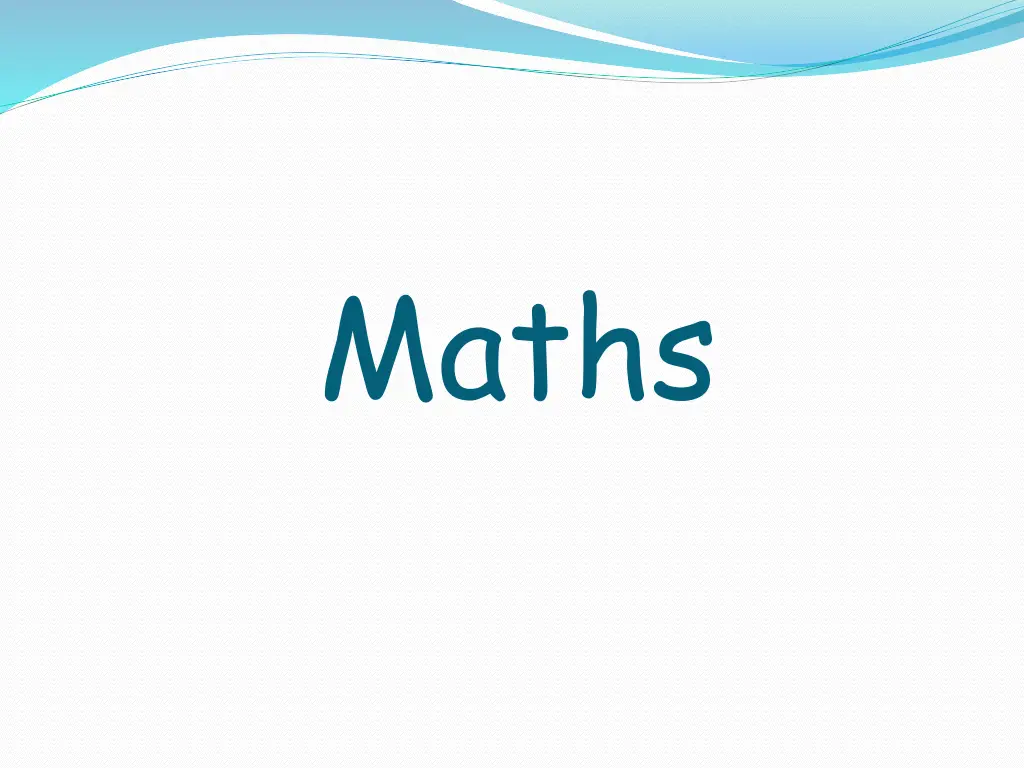 maths