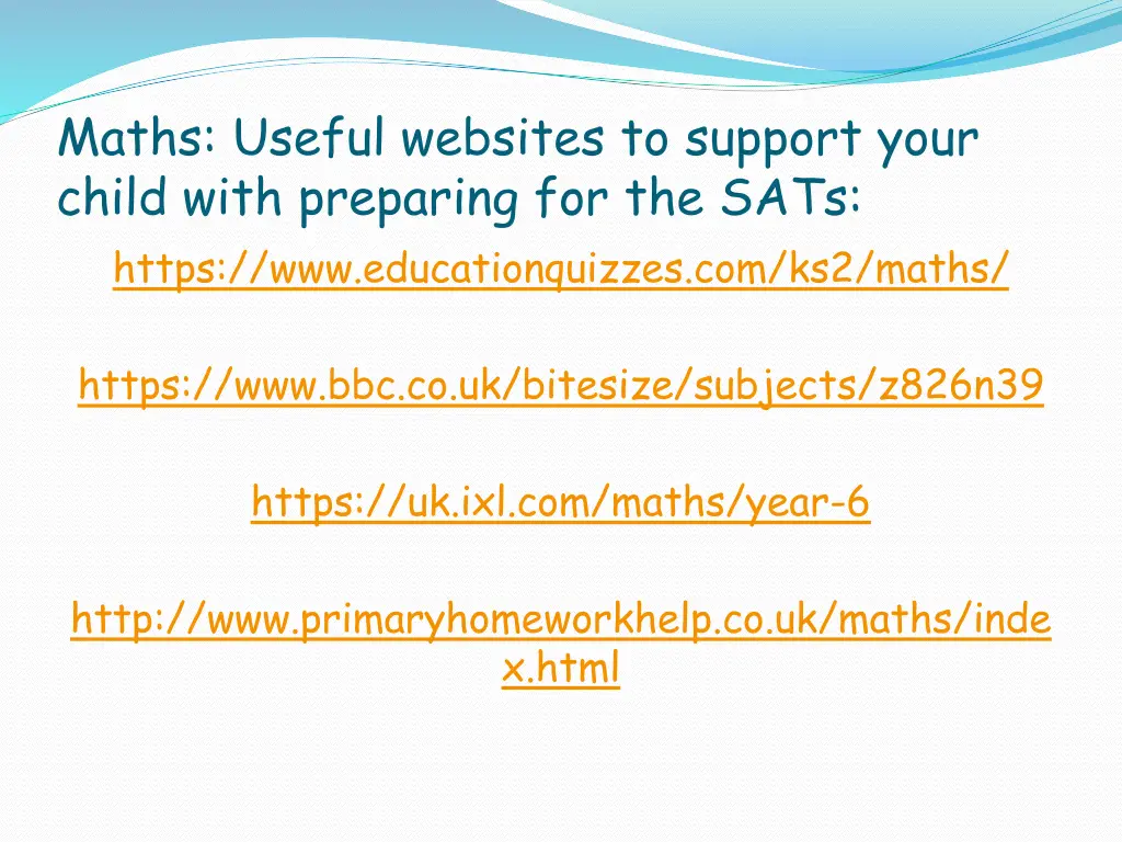 maths useful websites to support your child with