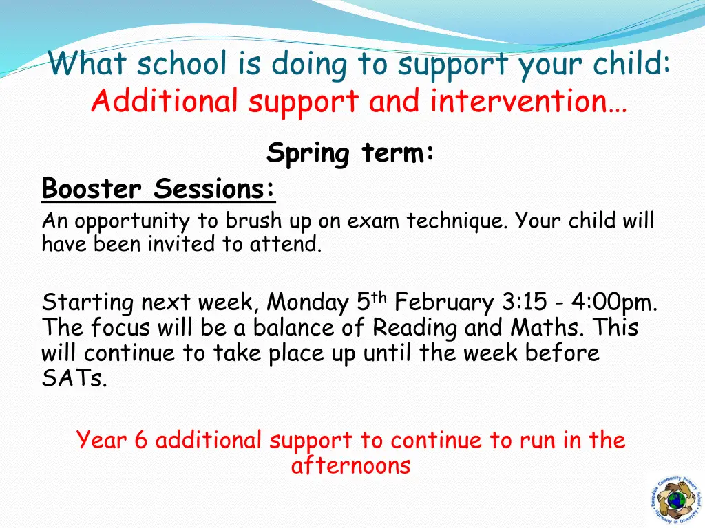 what school is doing to support your child 1