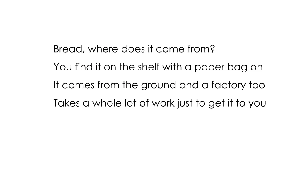 bread where does it come from