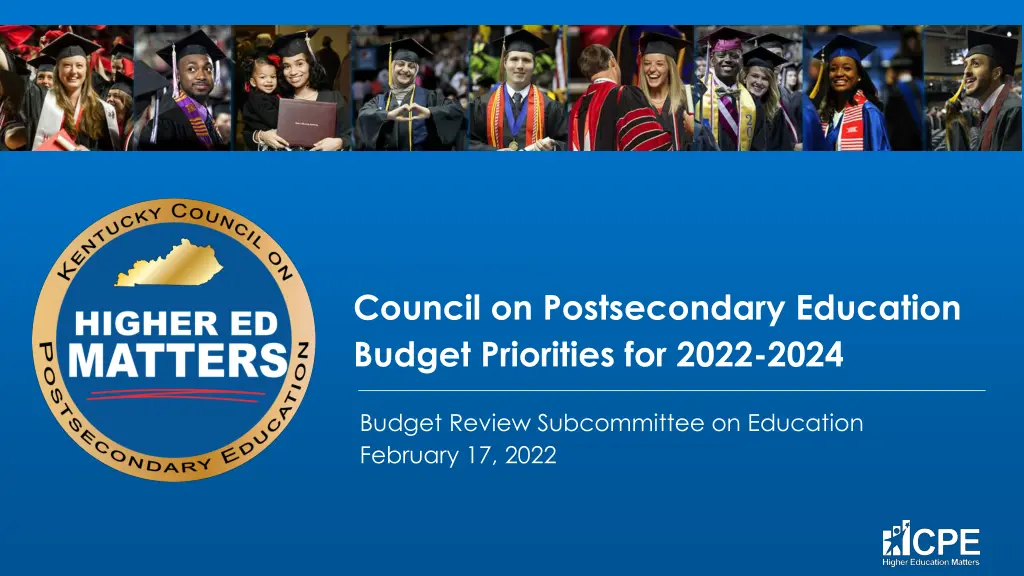council on postsecondary education budget