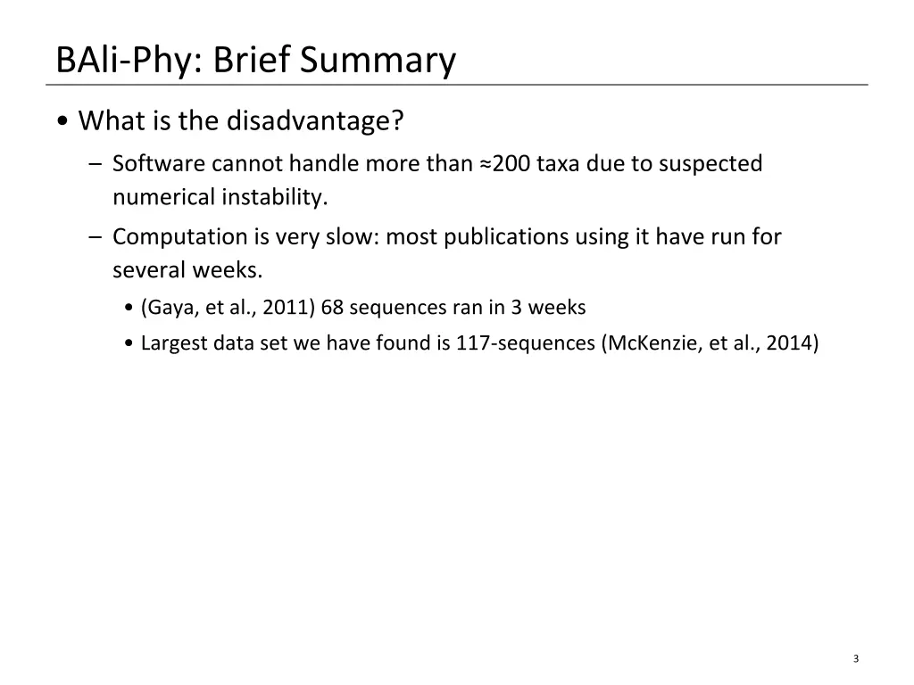 bali phy brief summary 1