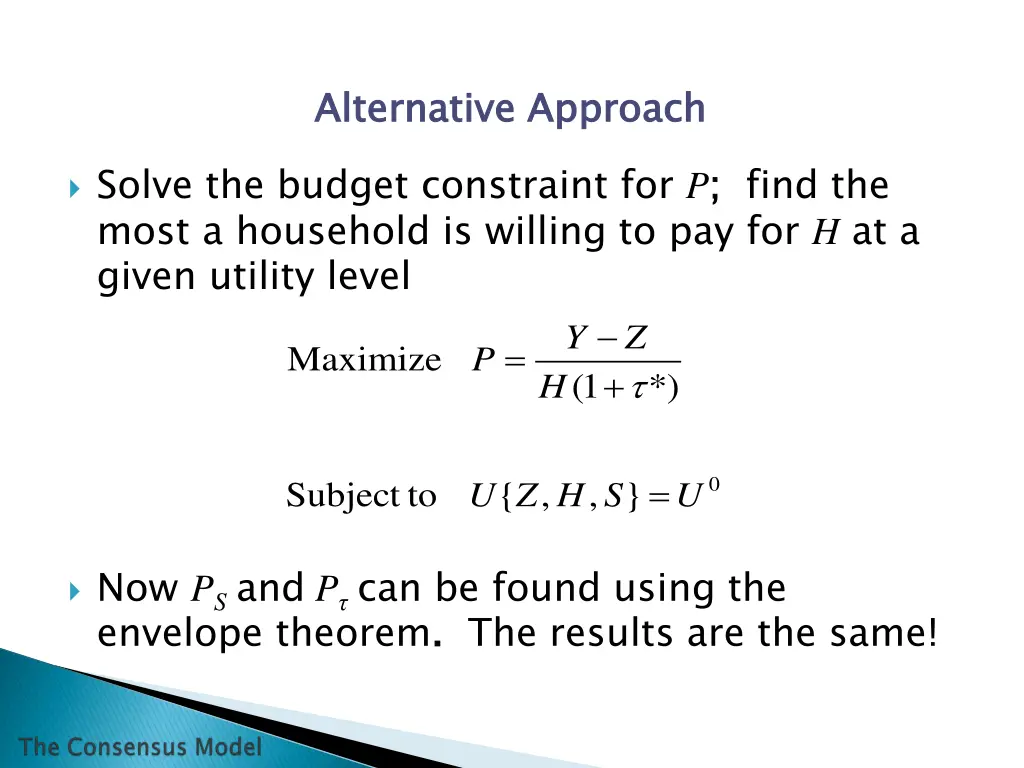 alternative approach