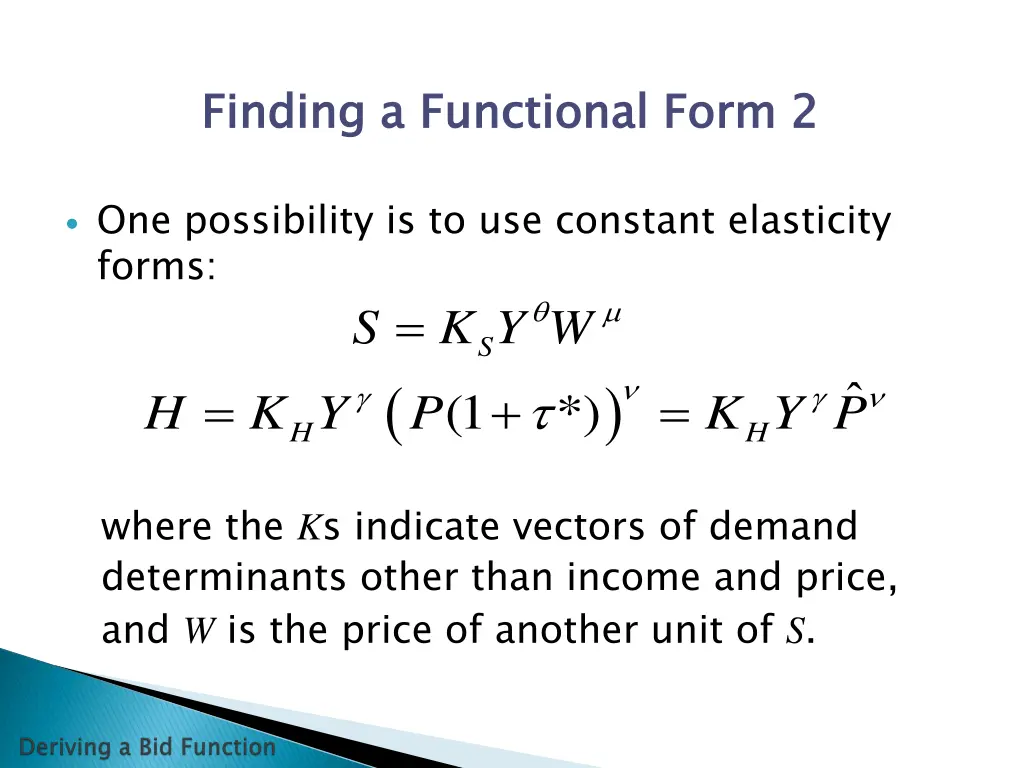 finding a functional form 2