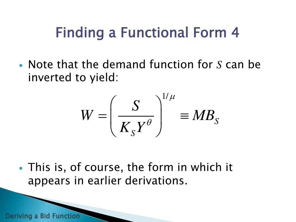 finding a functional form 4