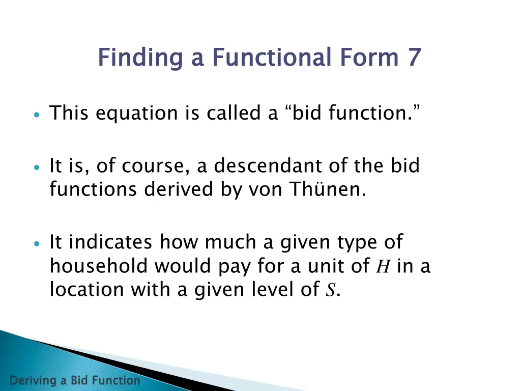 finding a functional form 7