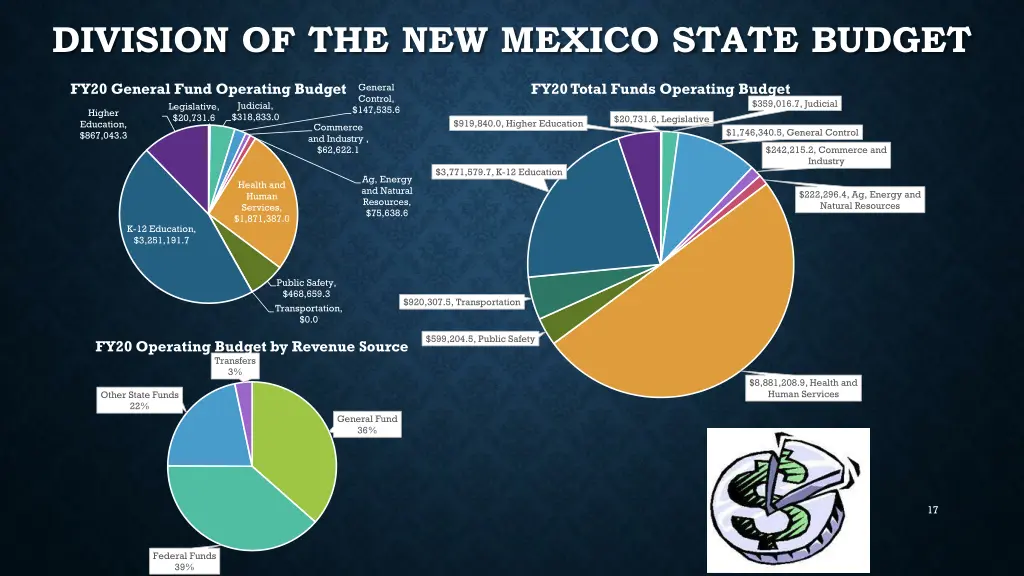 division of the new mexico state budget