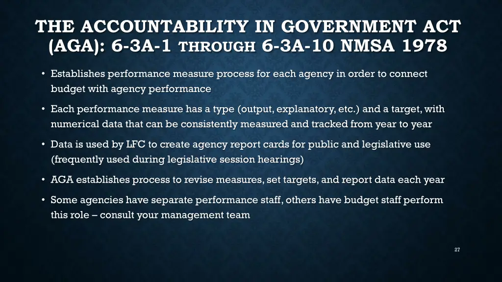 the accountability in government