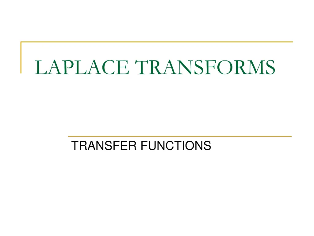 laplace transforms 2