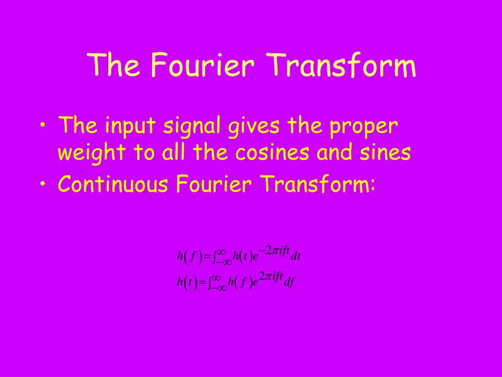 the fourier transform 2