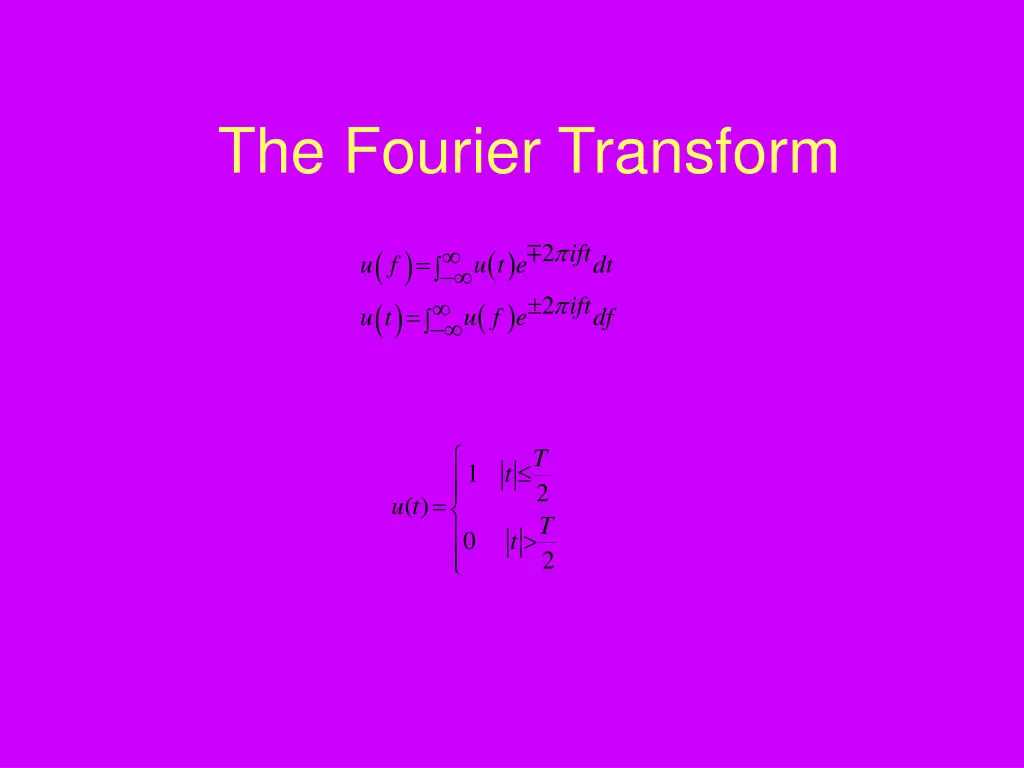 the fourier transform 3