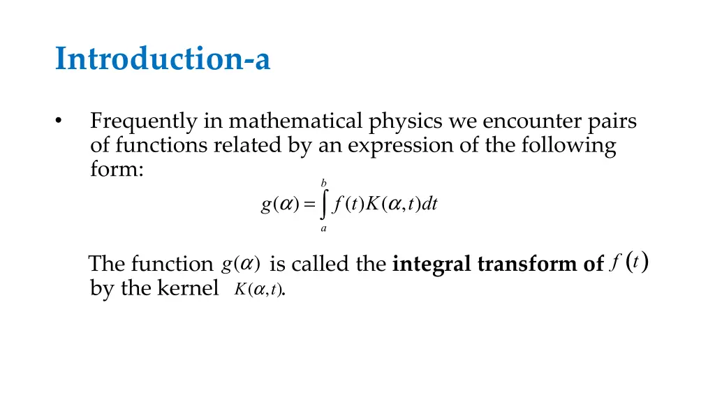 introduction a