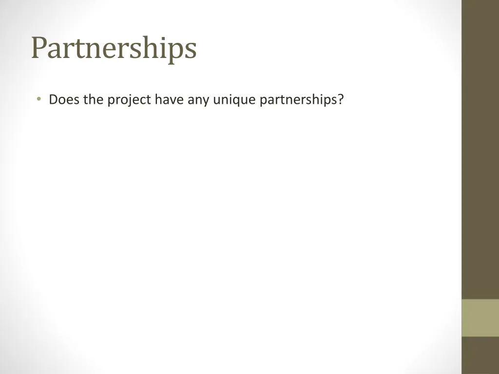 partnerships