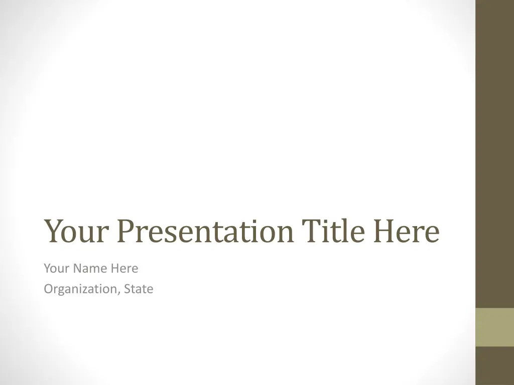 your presentation title here