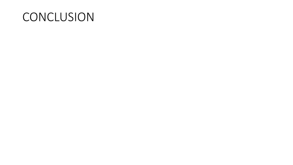 conclusion