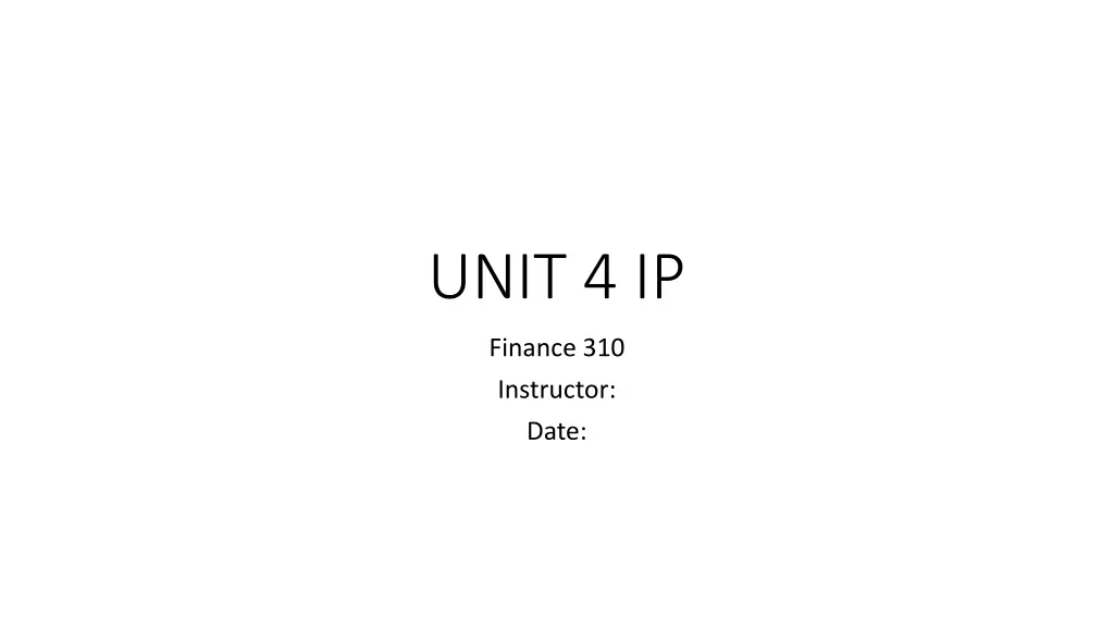 unit 4 ip