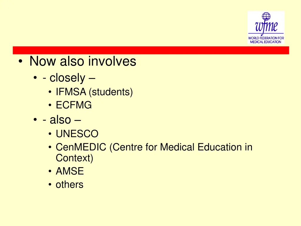 now also involves closely ifmsa students ecfmg