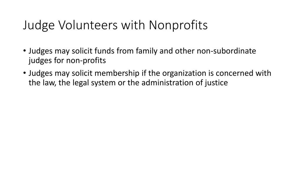 judge volunteers with nonprofits