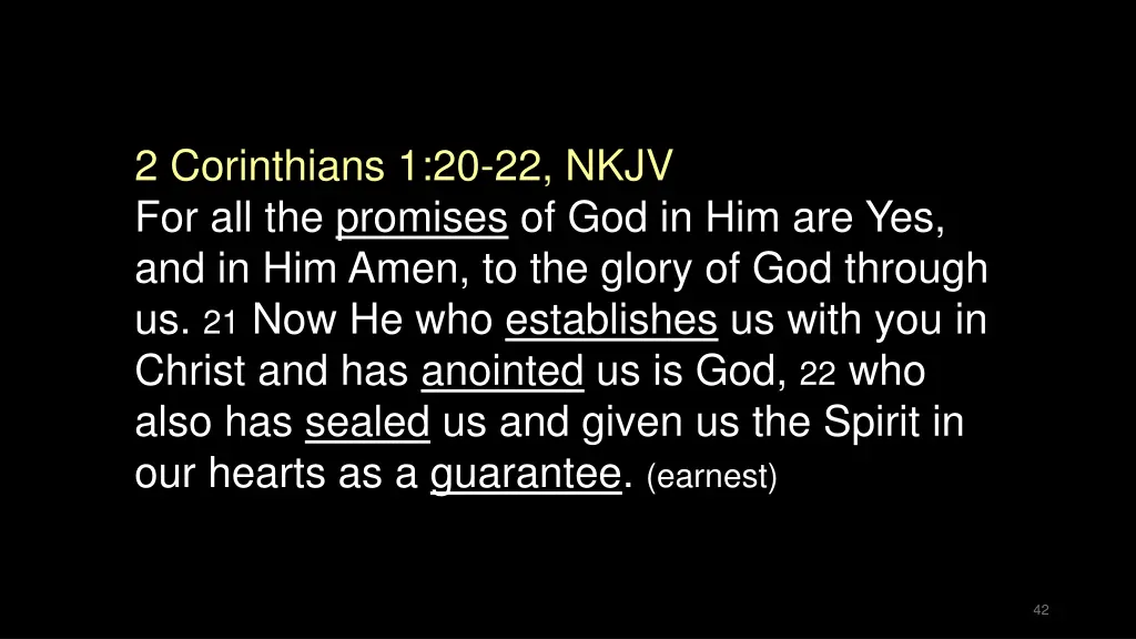 2 corinthians 1 20 22 nkjv for all the promises