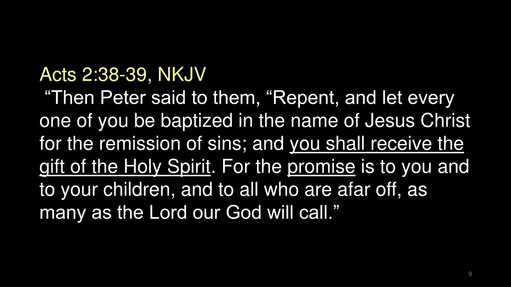 acts 2 38 39 nkjv then peter said to them repent