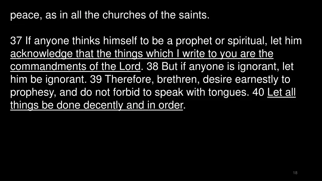 peace as in all the churches of the saints