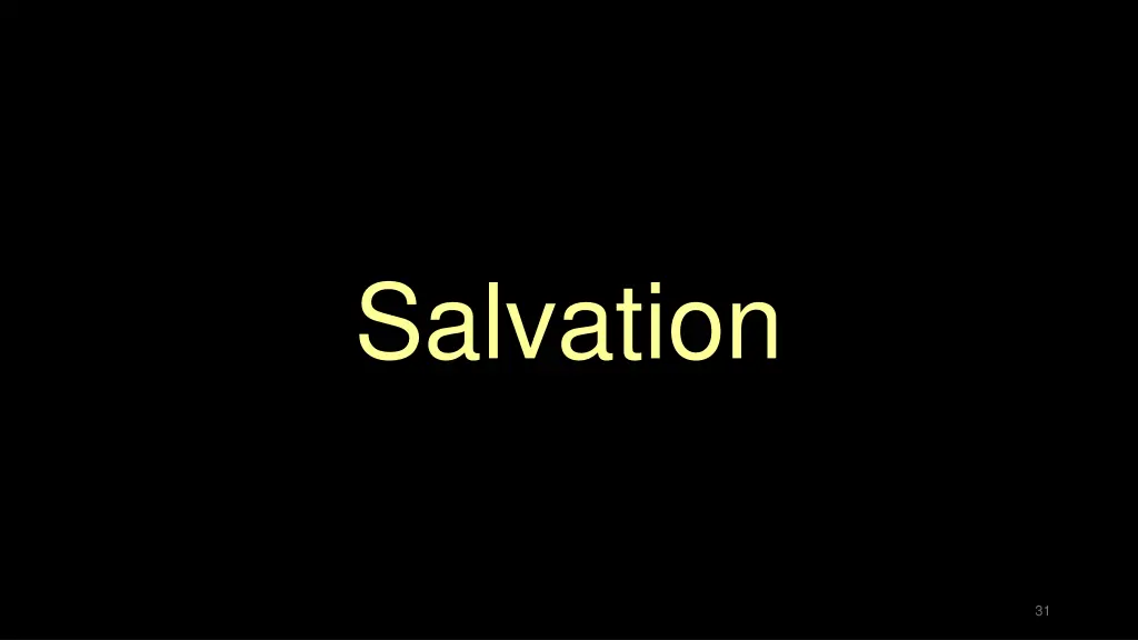 salvation