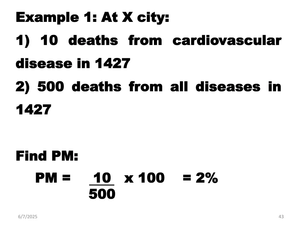 example example 1 1 at 1 1 10 10 deaths disease